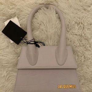 Jacquemus Chiquito Tote Bag Croc White